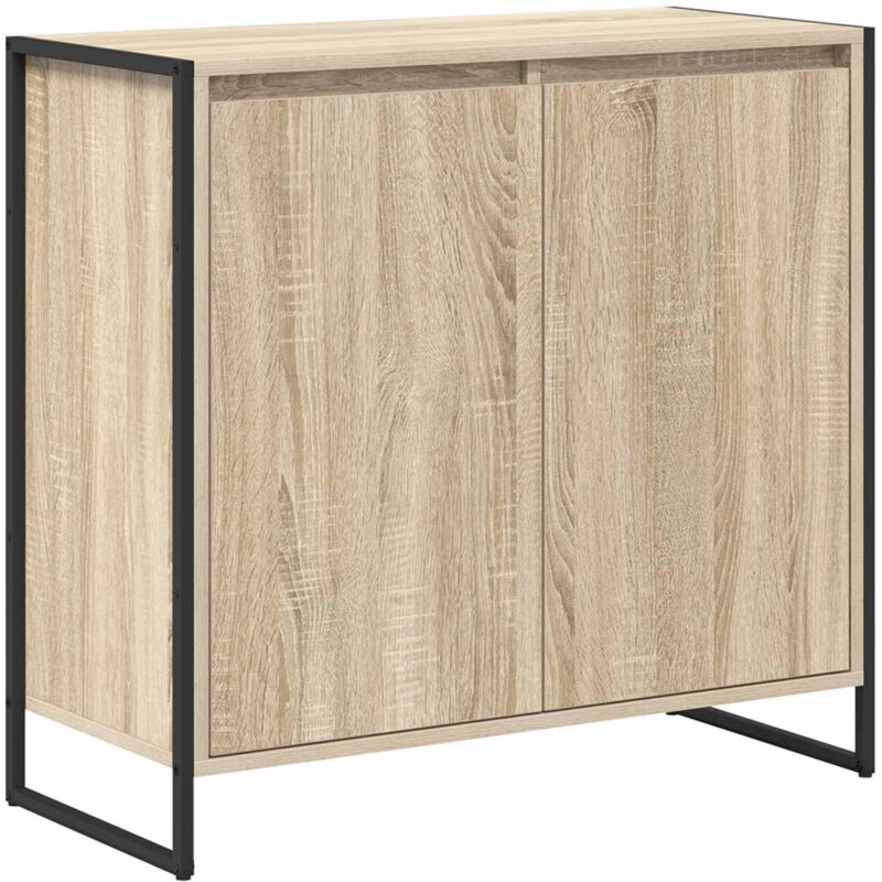 Side Cabinet Sonoma 79 X 36 X 75 Cm Engineered Wood Vidaxl