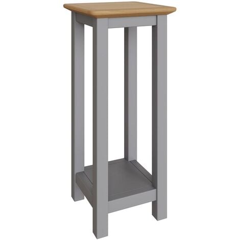 Side End Lamp Table Dove Grey Oak Living Room Assembled