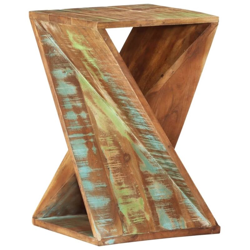 Side Table 35x35x55 Cm Solid Wood Reclaimed Vidaxl