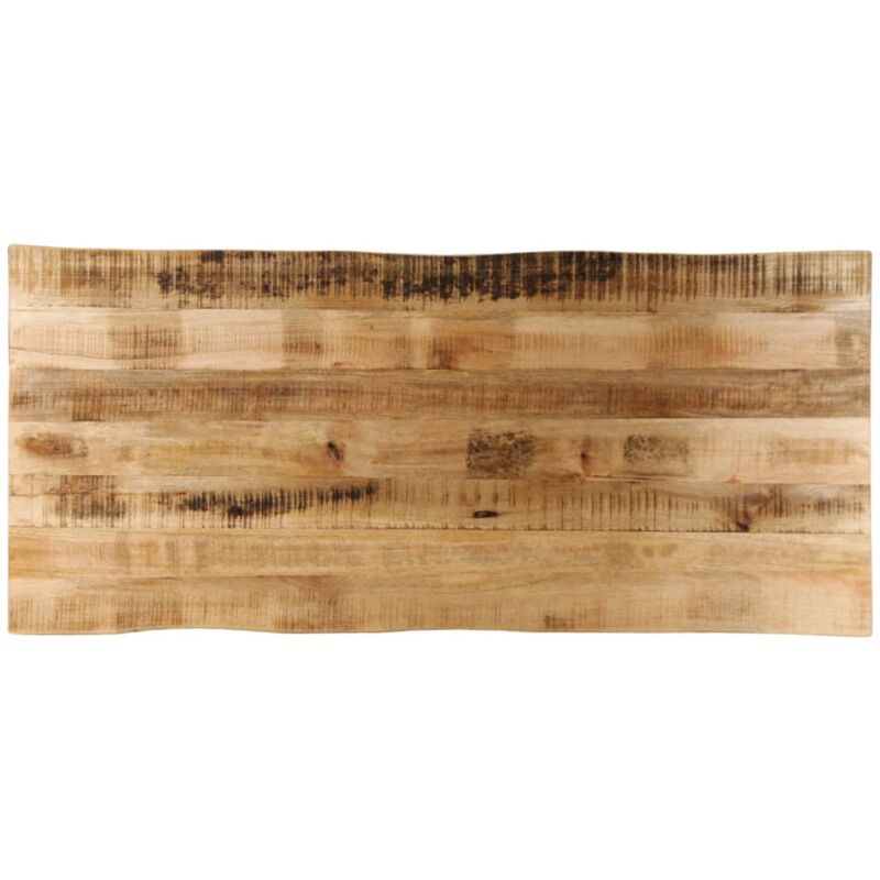 Table Top Live Edge 140x60x3.8 Cm Solid Wood Rough Mango Vidaxl