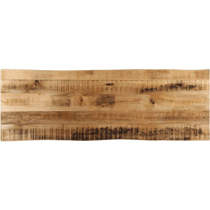Table Top Live Edge 110x40x2.5 cm Solid Wood Rough Mango Vidaxl