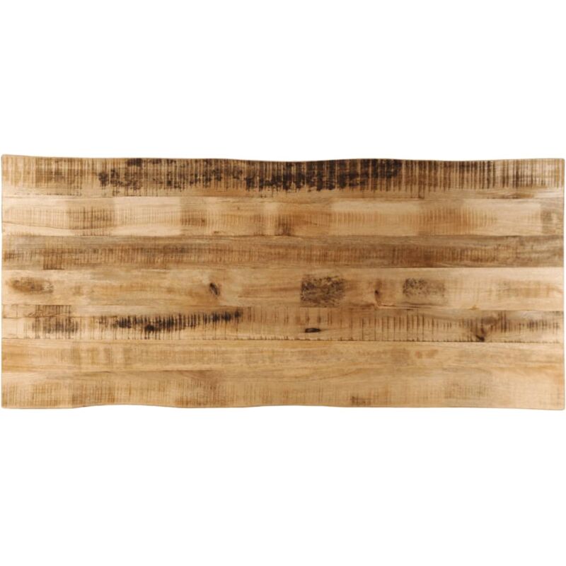 Table Top Live Edge 140x60x2.5 Cm Solid Wood Rough Mango Vidaxl