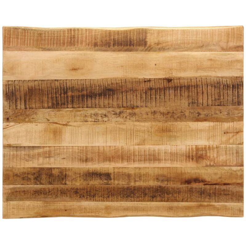 Table Top Live Edge 90x80x3.8 Cm Solid Wood Rough Mango Vidaxl