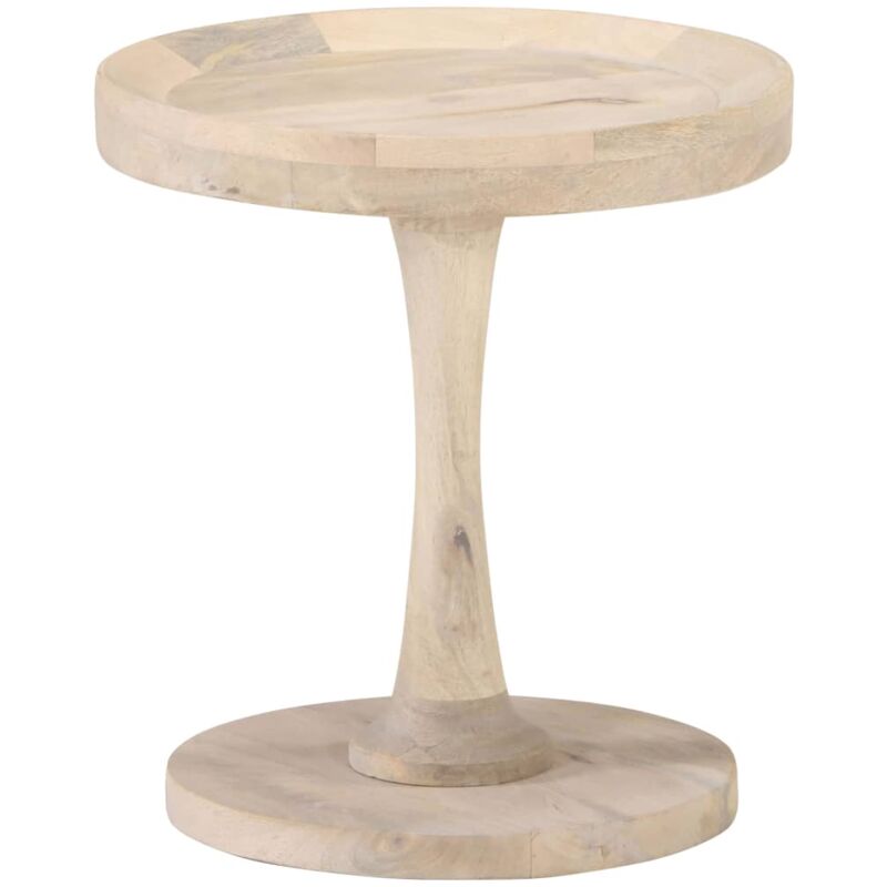 Side Table Ø40x45 Cm Solid Mango Wood Vidaxl