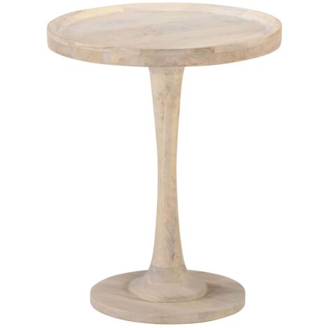 Side Table Ø60x75 cm Solid Mango Wood vidaXL