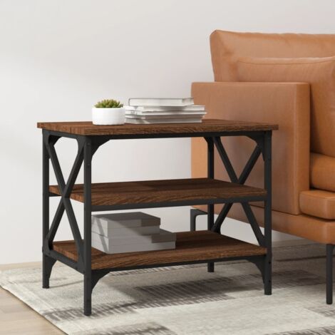 Side Table Brown Oak 55x38x45 cm Engineered Wood vidaXL
