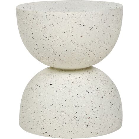 Side Table CAORIA White Terrazzo