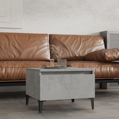 Side Table Concrete Grey 50x46x35 cm Engineered Wood vidaXL