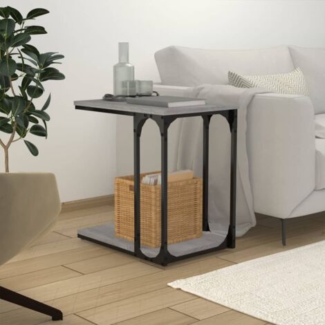 Side Table Grey Sonoma 50x35x52 cm Engineered Wood vidaXL
