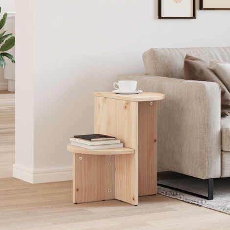 Side Table Natural 50 x 40 x 50 cm Solid pine wood vidaXL