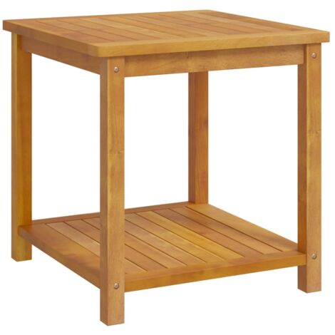 Side Table Solid Acacia Wood 45x45x45 cm vidaXL