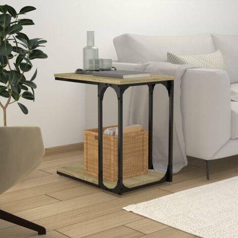 Side Table Sonoma Oak 50x35x52 cm Engineered Wood vidaXL