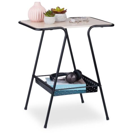 Side Table with Magazine Shelf