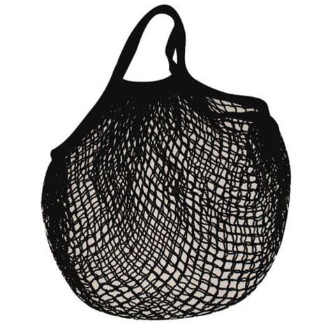 SIDEBAG - Filet à provisions en coton noir