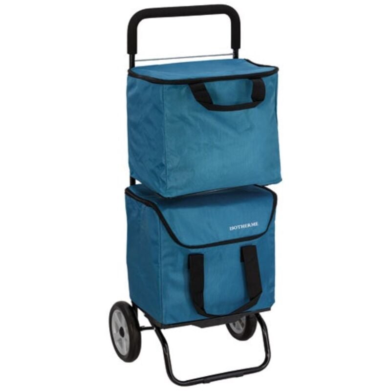 Poussette de marché 2 roues bleu Sidebag 8210-464