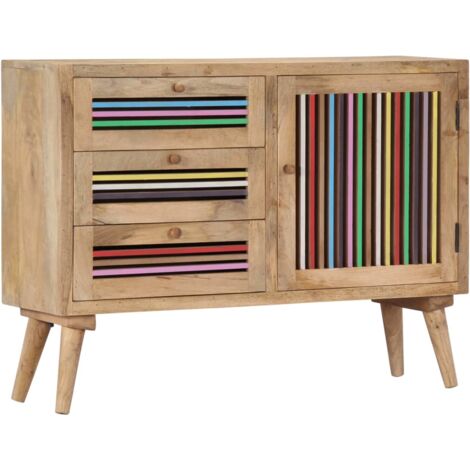 Sideboard 100x30x75 cm Solid Mango Wood vidaXL