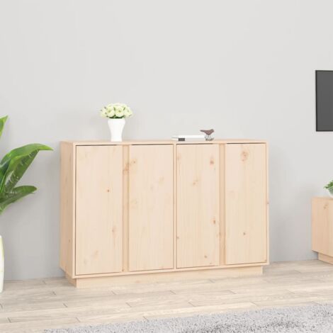 Sideboard 120x35x80 cm Solid Wood Pine vidaXL