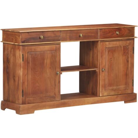 Sideboard 135x35x75 cm Solid Acacia Wood vidaXL