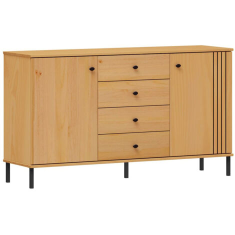 Sideboard 140cm Kiefer massiv eichefarbig WILLOW-69