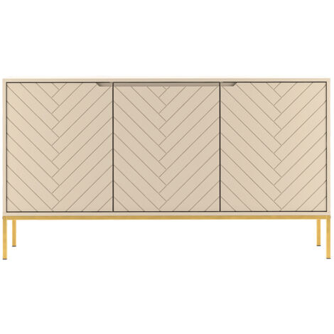 Sideboard 151 cm breit in kaschmir mit gefräster Front ANGERA-140