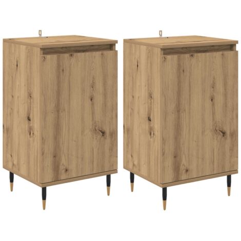 Sideboard 2 pcs Artisan Oak 40 x 35 x 70 cm vidaXL