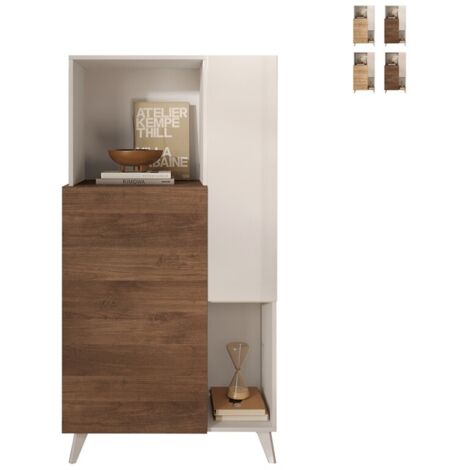 Sideboard 2 Türen, 2 Fächer und 2 Regale B80 cm - MALA