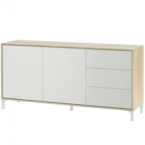 Sideboard 2 Türen plus 3 Schubladen Brooklyn cm 154 x 41 x 74h