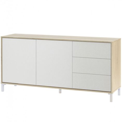 Sideboard 2 Türen plus 3 Schubladen Brooklyn cm 154 x 41 x 74h