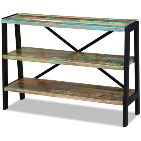 Sideboard 3 Regalböden Altholz vidaXL