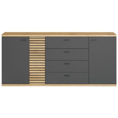 Sideboard 3 Türen und 3 Schubladen B186 cm - NORRIS