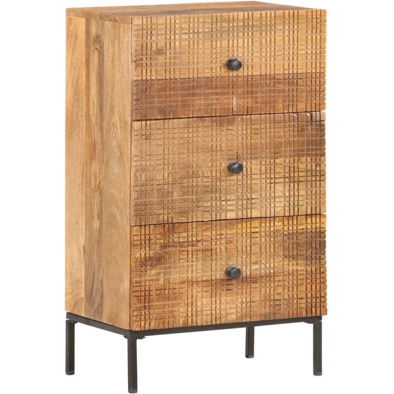 vidaXL Sideboard 45 x 30 x 75 cm Mango-Massivholz - Braun