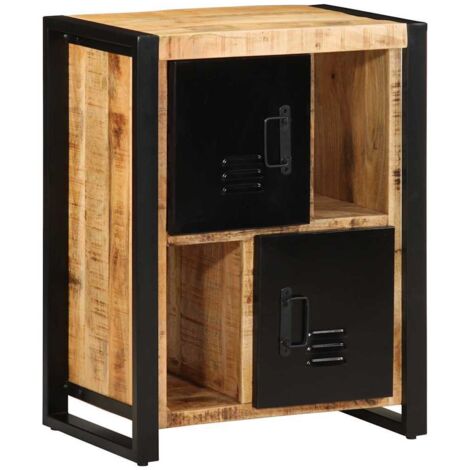 Sideboard 55x35x70 cm Solid Rough Wood Mango vidaXL
