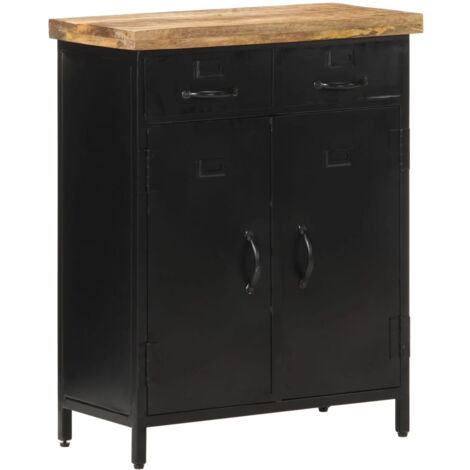 Sideboard 60x30x76 cm Rough Mango Wood vidaXL
