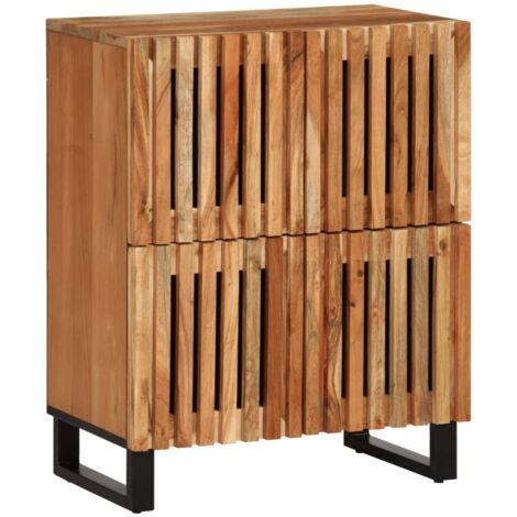 Sideboard 60x34x75 cm Massivholz Akazie vidaXL