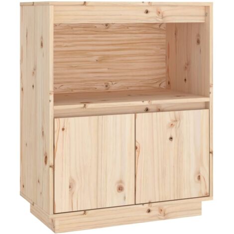 Sideboard 60x34x75 cm Solid Wood Pine vidaXL