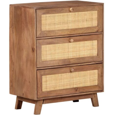 Sideboard 61x35x76 cm Massivholz Mango vidaXL