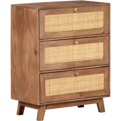 Sideboard 61x35x76 cm Solid Mango Wood vidaXL