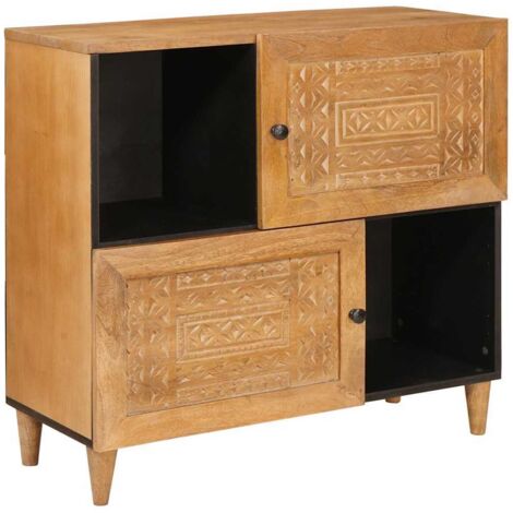 Sideboard 80 x 33 x 75 cm Massivholz Mango vidaXL