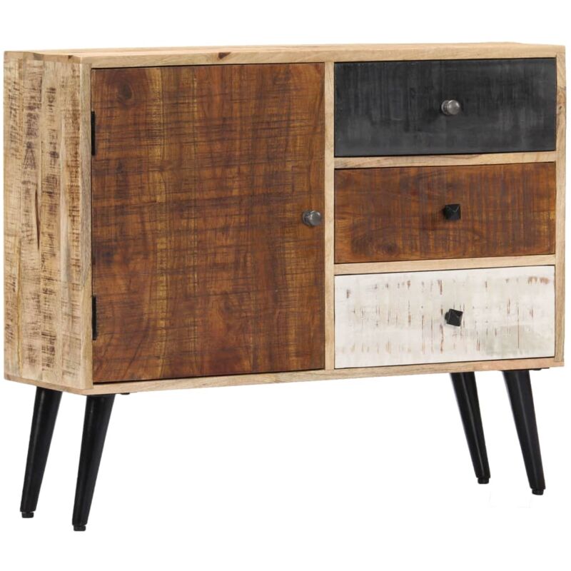 Sideboard 88x30x73 Cm Solid Mango Wood Vidaxl