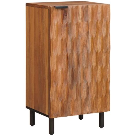Sideboard Acacia Brown Finish 40 x 33 x 75 cm Solid Mango Wood vidaXL