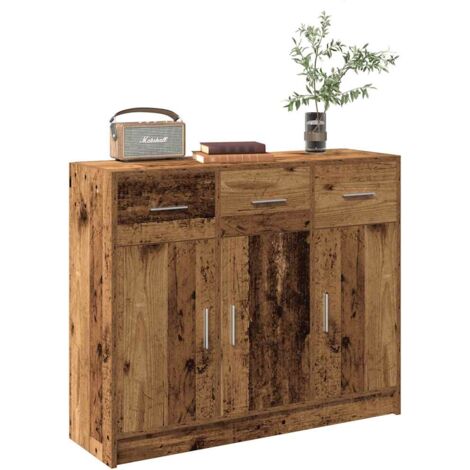 Sideboard Altholz-Optik 91x28x75 cm Holzwerkstoff vidaXL105456