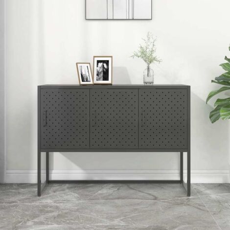 Sideboard Anthrazit 105x35x75 cm Stahl vidaXL