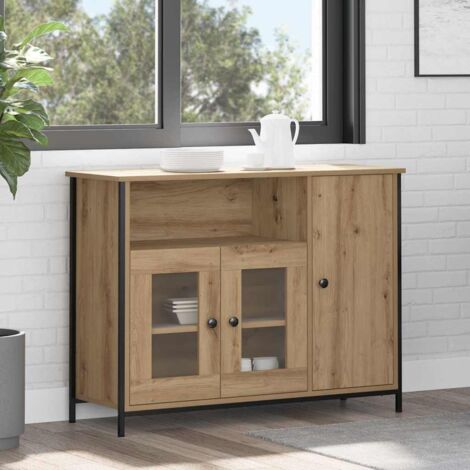 Sideboard Artisan-Eiche 100 x 35 x 75 cm Holzwerkstoff vidaXL