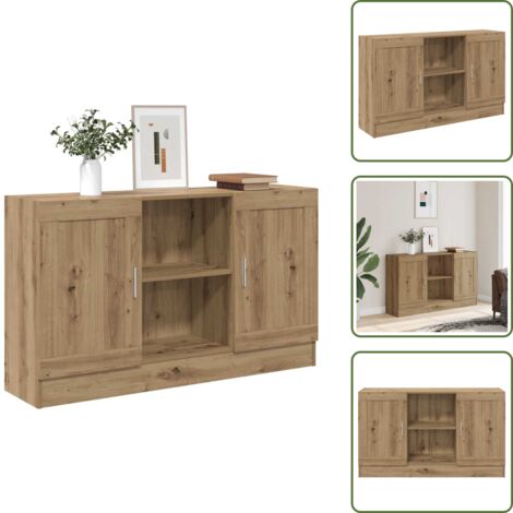Sideboard Artisan-Eiche 120x30,5x70 cm Holzwerkstoff - Sideboard - Sideboards - Schrank - Aufbewahrungsschrank