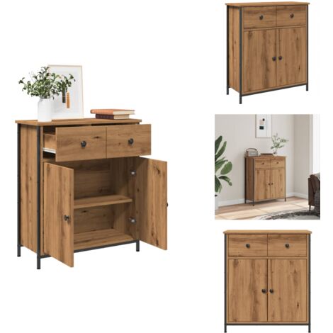 Sideboard Artisan-Eiche 70x30x80 cm Holzwerkstoff - Sideboard - Sideboards - Kommode - Schrank