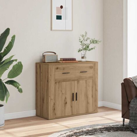 Sideboard Artisan-Eiche 80x33x70 cm Holzwerkstoff vidaXL