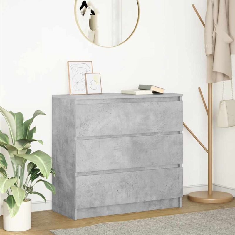Sideboard Betongrau 80x35x76 Cm Holzwerkstoff - Vidaxl