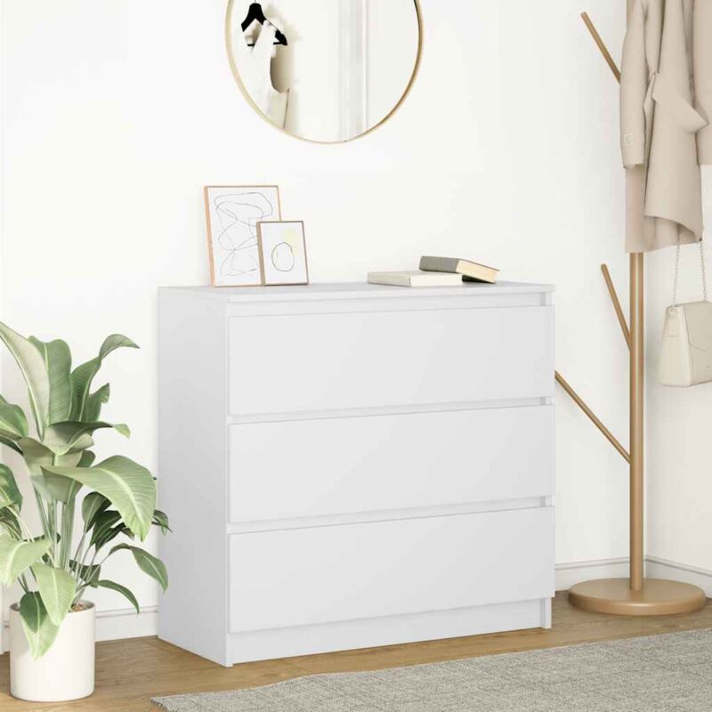Sideboard Weiß 80x35x76 Cm Holzwerkstoff - Vidaxl