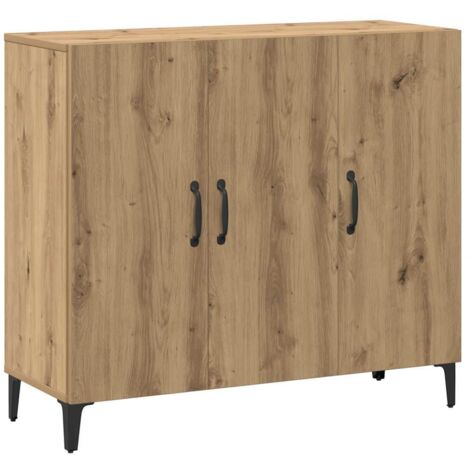 Sideboard Artisan-Eiche 90x34x80 cm Holzwerkstoff vidaXL