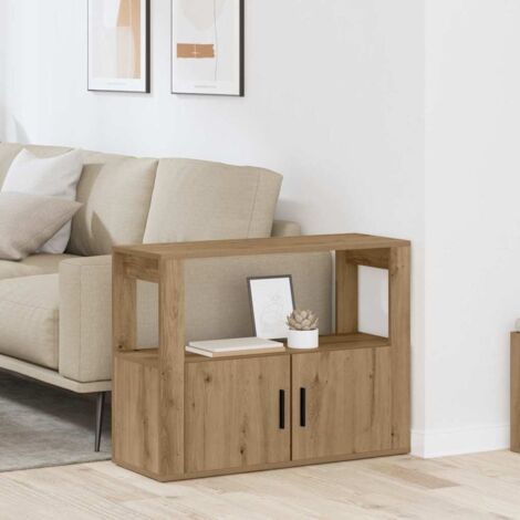 Sideboard Artisan oak 80 x 30 x 60 cm Engineered wood vidaXL